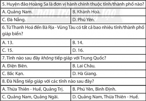 [Chân trời sáng tạo] Giải SBT lịch sử và địa lí 6 bài 2: Kí hiệu và chú giải trên một số bản đồ thông dụng
