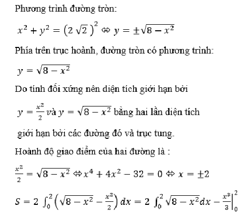 Hướng dẫn giải câu 3 bài Ứng dụng của tích phân trong hình học