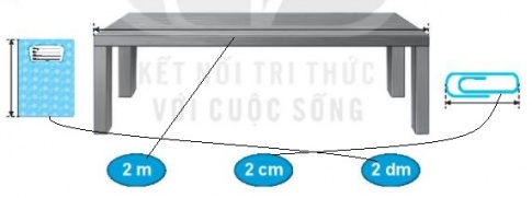 [KNTT] Giải VBT Toán 2 bài 55: Đề-xi-mét, Mét, Ki-lô-mét