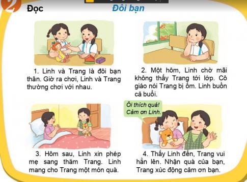 [Phát triển năng lực] Tiếng việt 1 bài 20A: Bạn bè tuổi thơ