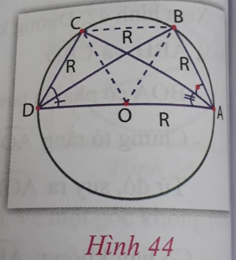 Giải VNEN toán 9 bài 4: Góc nội tiếp