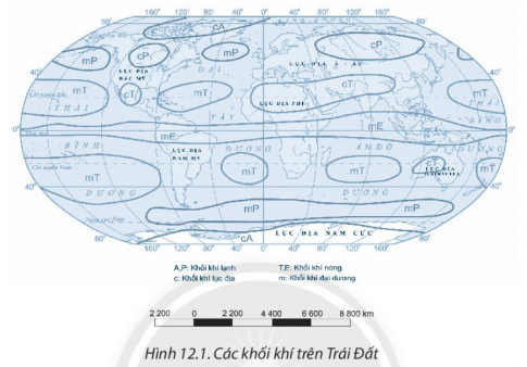 [Chân trời sáng tạo] Giải SBT lịch sử và địa lí 6 bài 12: Lớp vỏ khí. Khối khí. Khí áp và gió trên Trái Đất