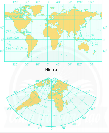 Dựa vào nội dung mô tả lưới kinh, vĩ tuyến của bản đồ thế giới ...
