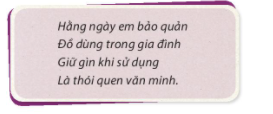 [Chân trời sáng tạo] Giải đạo đức 2 bài 4: Bảo quản đồ dùng gia đình