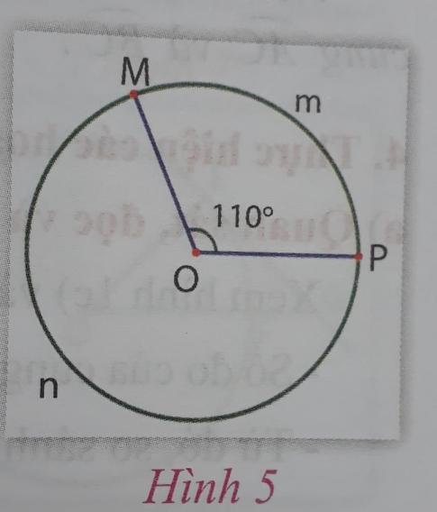 Giải VNEN toán 9 bài 1: Góc ở tâm - số đo cung