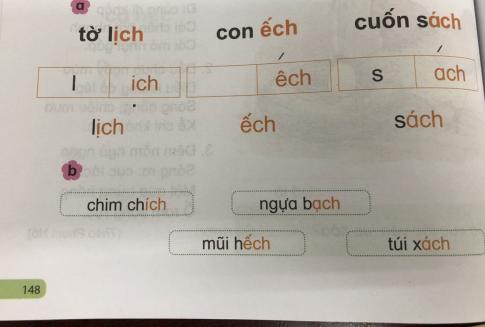 [Phát triển năng lực] Tiếng việt 1 bài 15B: ich, êch, ach