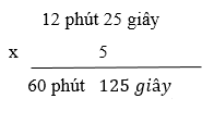Giải bài: Nhân số đo thời gian với một số - sgk Toán 5 trang 135