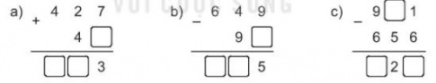 [KNTT] Giải VBT Toán 2 bài 70: Ôn tập phép cộng, phép trừ trong phạm vi 1000