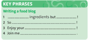 [Friends plus] Giải tiếng Anh 6 unit 5 Food and Health - Writing