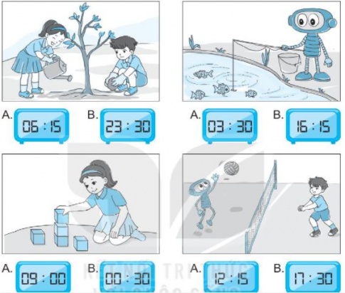 [KNTT] Giải VBT Toán 2 bài 31: Thực hành và trải nghiệm xem đồng hồ, xem lịch