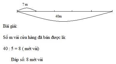 Giải câu 2 bài tìm một trong các phần bằng nhau của một số