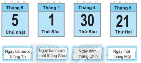[KNTT] Giải VBT Toán 2 bài 30: Ngày - tháng