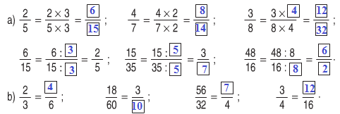 Giải bài : Phân số bằng nhau