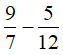 Trắc nghiệm: Phép trừ phân số - Bài tập Toán lớp 6 chọn lọc có đáp án, lời giải chi tiết