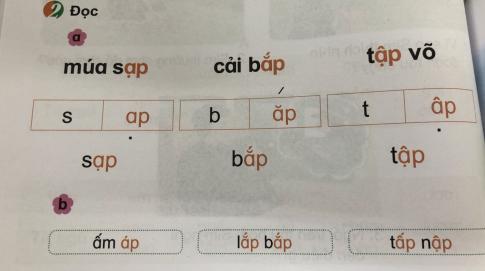 [Phát triển năng lực] Tiếng việt 1 bài 12C: ap, ăp, âp