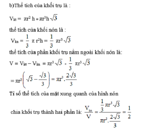 Hướng dẫn giải câu 8 bài Khái niệm về mặt tròn xoay