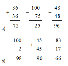 Giải bài : Ôn tập về phép cộng và phép trừ (tiếp theo) - Toán lớp 2 trang 84