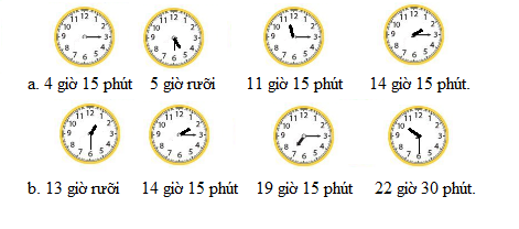 [Cánh diều] Giải toán 2 bài: Giờ - phút