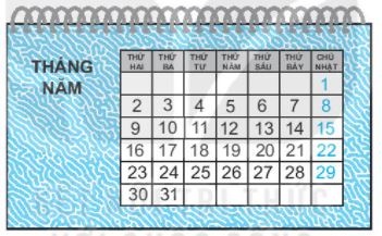 [KNTT] Giải VBT Toán 2 bài 31: Thực hành và trải nghiệm xem đồng hồ, xem lịch