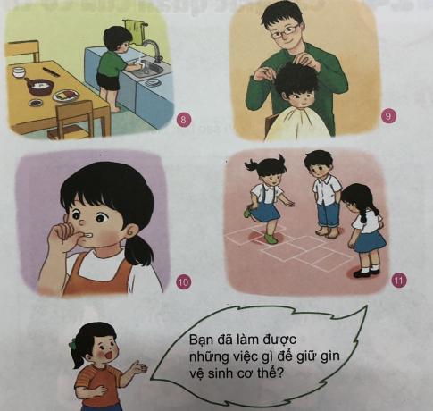 [Phát triển năng lực] Giải tự nhiên và xã hội 1 Bài 23: Giữ vệ sinh cơ thế