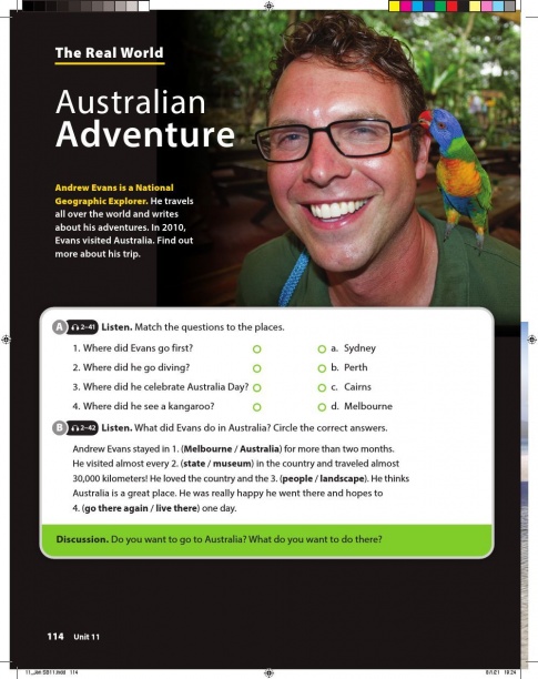 [Cánh Diều] Soạn tiếng Anh 6 Unit 11: I went to Australia