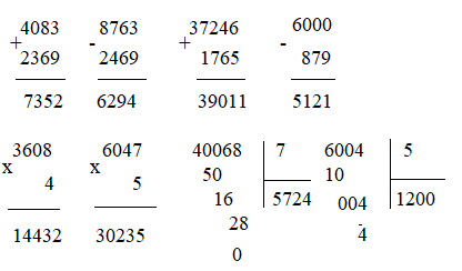 Giải câu 2 trang 171 toán tiếng anh 3