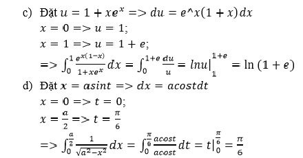 Hướng dẫn giải câu 3 bài Tích phân