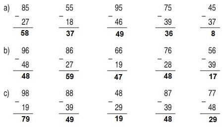 Giải bài : 65 - 38 ; 46 - 17 ; 57 - 28 ; 78 - 29