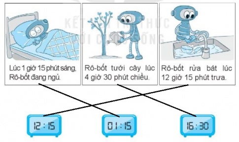 [KNTT] Giải VBT Toán 2 bài 29: Ngày - giờ, giờ - phút