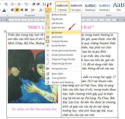 Giải vnen tin 7 bài 3: Trình bày thông tin cô đọng dưới dạng bảng 