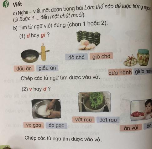 [Phát triển năng lực] Tiếng việt 1 bài 22B: Tập làm đầu bếp