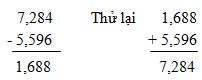 Giải bài : Phép trừ - sgk Toán 5 trang 159