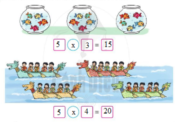 [Cánh diều] Giải toán 2 bài: Bảng nhân 5