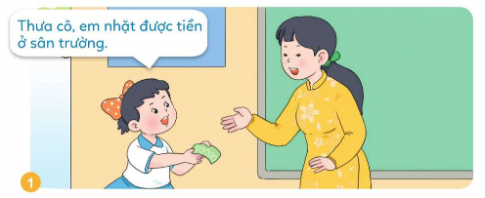 [Cánh diều] Giải đạo đức 1 bài: Trả lại của rơi