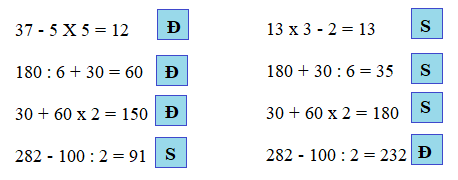 Giải bài tính giá trị của biểu thức (tiếp theo)