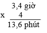 Giải bài: Nhân số đo thời gian với một số - sgk Toán 5 trang 135