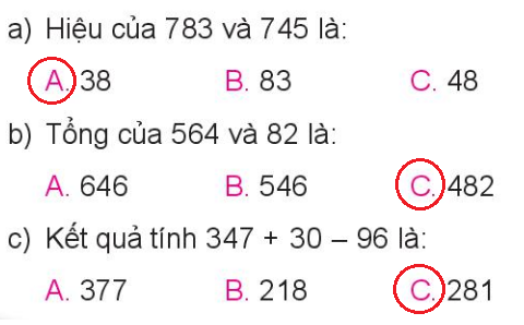 [Kết nối tri thức và cuộc sống] Giải toán 2 bài 70: Ôn tập phép cộng, phép trừ trong phạm vi 1 000
