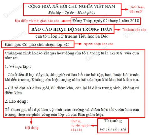 Sưu tầm và giới thiệu trước lớp một bản báo cáo nào đó ( chỉ ra các nội dung, hình thức, phần mục được trình bày trong văn bản đó)