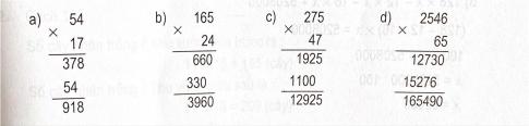 Đáp án phiếu bài tập tuần 12 đề A toán 4 tập một