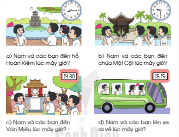 [Cánh diều] Giải toán 2 bài: Giờ - phút