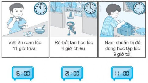 [KNTT] Giải VBT Toán 2 bài 29: Ngày - giờ, giờ - phút