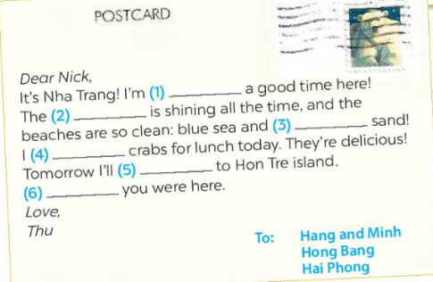 Giải SBT tiếng anh 6 Global success unit 9: Writing