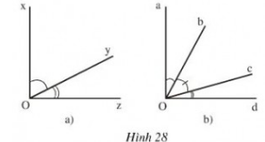 Giải Câu 21 Bài 4: Khi nào góc xOy + góc yOz = góc xOz?