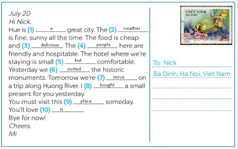 Giải SBT tiếng anh 6 Global success: Test yourself 3