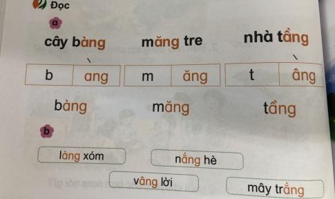 [Phát triển năng lực] Tiếng việt 1 bài 13C: ang, ăng, âng