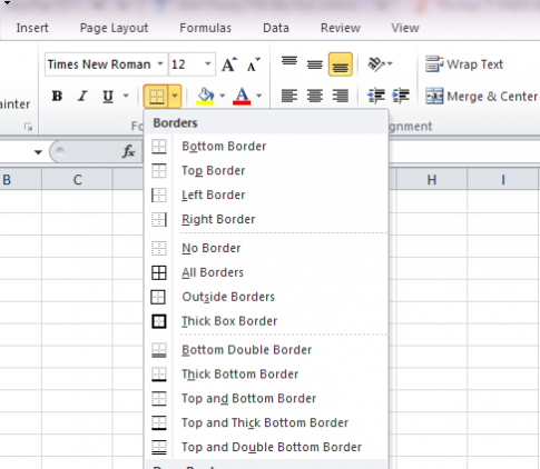 Giải vnen tin 7 bài 10: Định dạng phông chữ và kẻ khung cho bảng tính