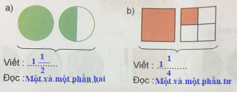 Giải VNEN toán 5 bài 5: Hỗn số