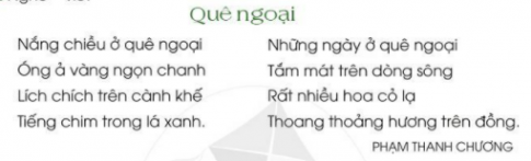 [Cánh Diều] Giải tiếng việt 2 bài 31: Em yêu quê hương
