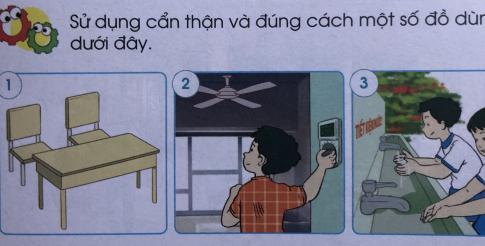 [Cánh diều] Giải tự nhiên và xã hội 1 Bài Ôn tập và đánh giá: Chủ đề trường học