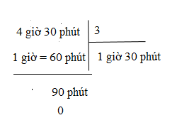 Giải bài : Chia số đo thời gian cho một số - sgk Toán 5 trang 136